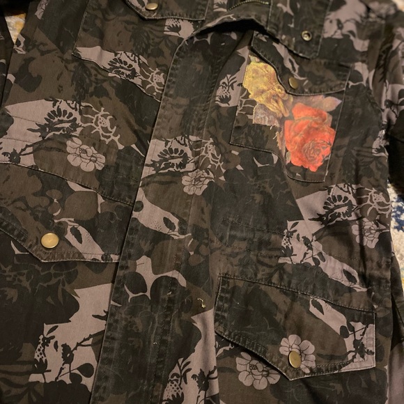 Ya Ya Club camouflage Floral Button Down Jacket - Picture 5 of 10